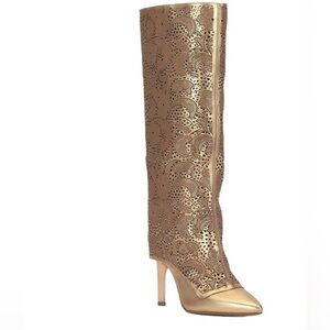 Jessica Simpson Gold Over the Knee Boots